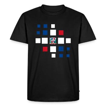 République dominicaine Flag Dom Rep Flag Voyage - T-shirt Premium bio Homme - noir - Devant - Nico (187cm)