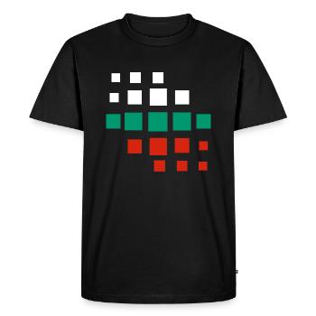Drapeau de la Bulgarie Drapeau bulgare Sables d’or - T-shirt Premium bio Homme - noir - Devant - Nico (187cm)