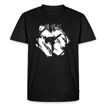 Allkampf Taekwondo-Girl TKD Tae-Kwon-Do Arts Martiaux - T-shirt Premium bio Homme - noir - Devant - Nico (187cm)