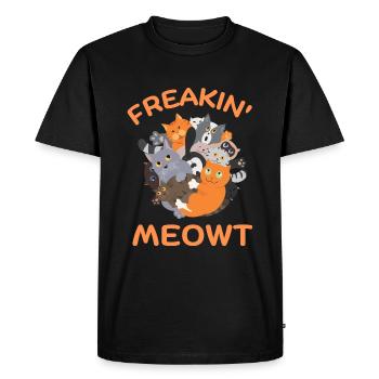 Freakin Meowt - T-shirt Premium bio Homme - noir - Devant - Nico (187cm)