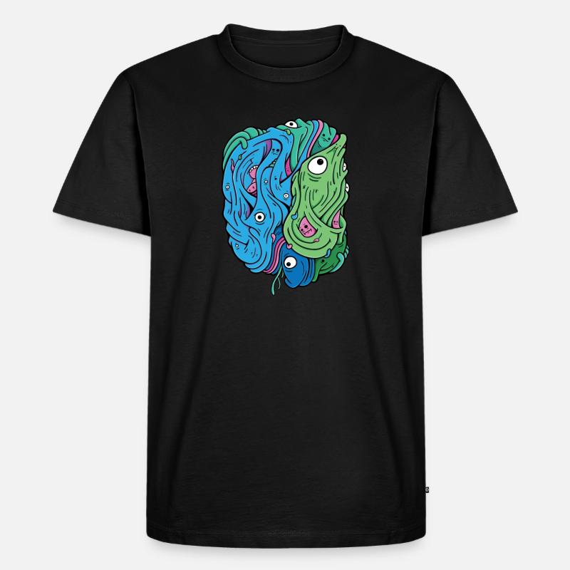 Verformt 2 - Männer Premium Bio T-Shirt - Schwarz
