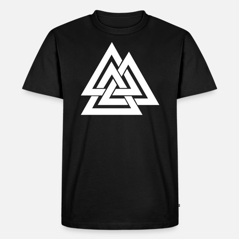 WALKNUT - Männer Premium Bio T-Shirt - Schwarz