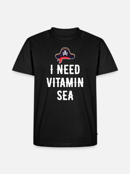 I NEED VITAMIN SEA - Men's Premium Organic T-Shirt - black