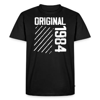 Original 1984 40e Anniversaire Cadeau Retro - T-shirt Premium bio Homme - noir - Devant - Nico (187cm)