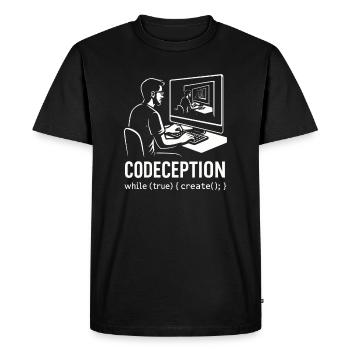 Codeception - T-shirt Premium bio Homme - noir - Devant - Nico (187cm)