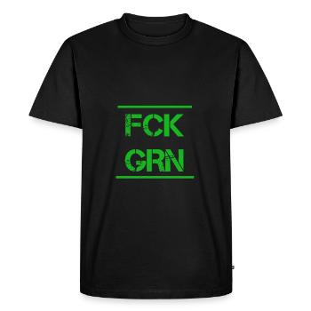 ANTI VERT FCK GRN Kapitalisten Dieselfaher - T-shirt Premium bio Homme - noir - Devant - Nico (187cm)