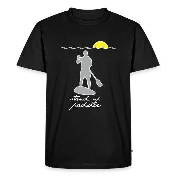 SUP - Stand Up Paddle - T-shirt Premium bio Homme - noir - Devant - Nico (187cm)