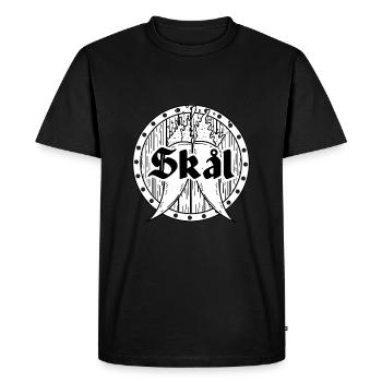 Viking Odin Victory ou Valhalla Norse - T-shirt Premium bio Homme - noir - Devant - Nico (187cm)