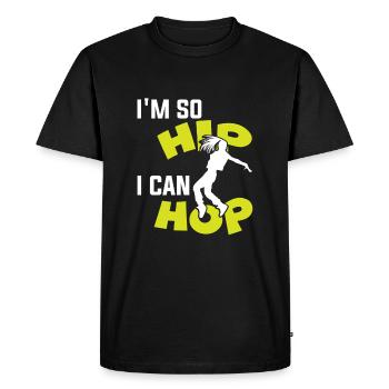 hip hop breakdance - T-shirt Premium bio Homme - noir - Devant - Nico (187cm)
