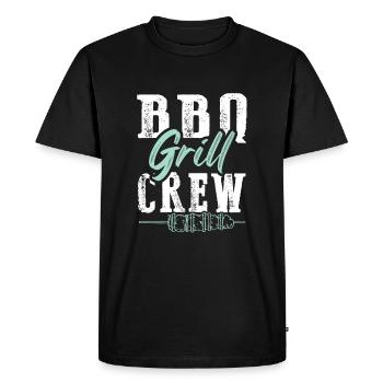 grill bbq - Men's Premium Organic T-Shirt - black - Front - Nico (187cm)