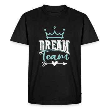 Dream Team - T-shirt Premium bio Homme - noir - Devant - Nico (187cm)