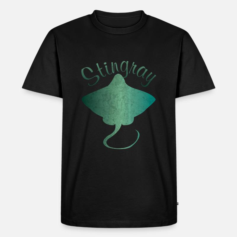 Rochen Stechrochen Stachelrochen Geschenk - Männer Premium Bio T-Shirt - Schwarz