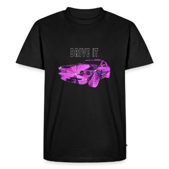 Tournevis de voiture de course de voiture de sport - T-shirt Premium bio Homme - noir - Devant - Nico (187cm)