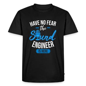 Tontechnicien Shirt Audio Ingénieur Sound Geschenk - T-shirt Premium bio Homme - noir - Devant - Nico (187cm)