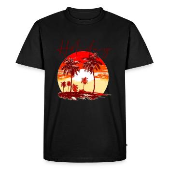 Holiday - Men's Premium Organic T-Shirt - black - Front - Nico (187cm)