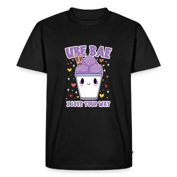 Ube Bae Sweet Love pour les amateurs de crème glacée - T-shirt Premium bio Homme - noir - Devant - Nico (187cm)