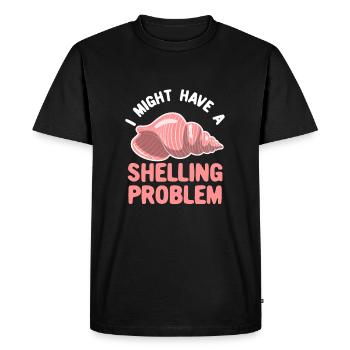Shelling Collector Shelling Problem - Men's Premium Organic T-Shirt - black - Front - Nico (187cm)