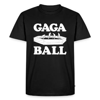 Gaga Ball Dodgeball Joueur de Gagaball Gaga Ball - T-shirt Premium bio Homme - noir - Devant - Nico (187cm)