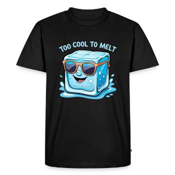 Glaçon frais avec lunettes de soleil - T-shirt Premium bio Homme - noir - Devant - Nico (187cm)
