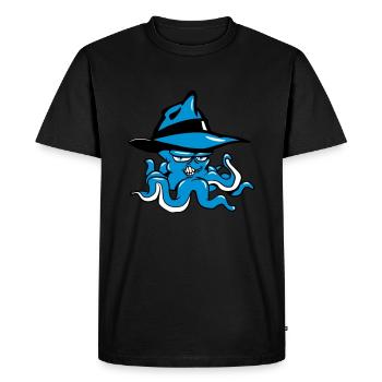 Octopus oktopus cool evil dangerous hat - Men's Premium Organic T-Shirt - black - Front - Nico (187cm)