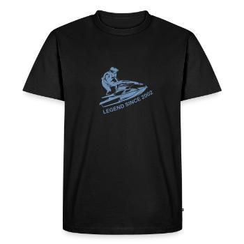 Legendary Jet Ski Driver Birthday Vintage - Men's Premium Organic T-Shirt - black - Front - Nico (187cm)