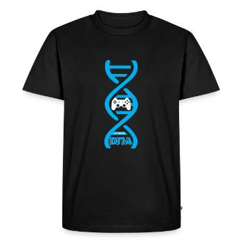 Le jeu est mon contrôleur de jeu ADN - T-shirt Premium bio Homme - noir - Devant - Nico (187cm)
