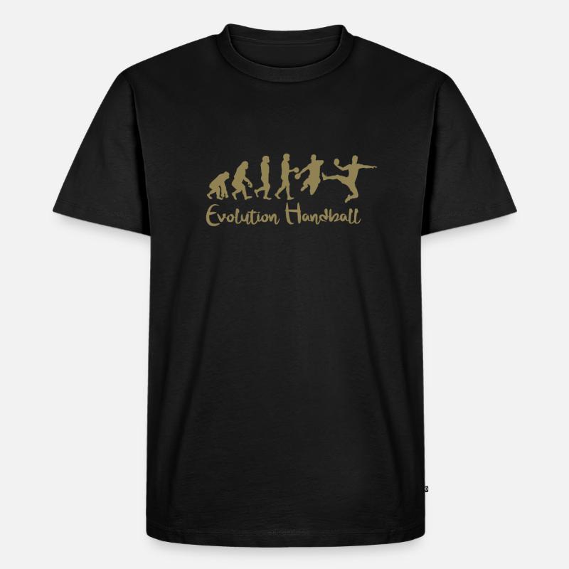 Evolution Handball Gift - Men's Premium Organic T-Shirt - black