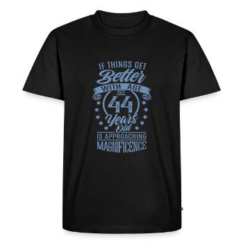 When things get better with age - Men's Premium Organic T-Shirt - black - Front - Nico (187cm)