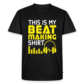 This Is My Beat Making Shirt - Music Producer - Men's Premium Organic T-Shirt - black - Front - Nico (187cm)