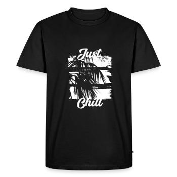 Summer Jamaica Just Chill Relax Design - Men's Premium Organic T-Shirt - black - Front - Nico (187cm)