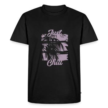 Summer Jamaica Just Chill Relax Design - Men's Premium Organic T-Shirt - black - Front - Nico (187cm)