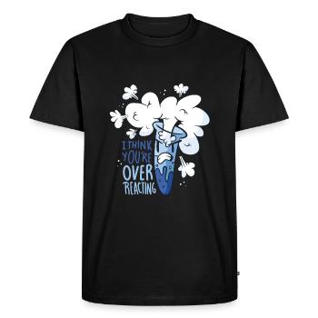 You overreact choleric gift nerd chemist - Men's Premium Organic T-Shirt - black - Front - Nico (187cm)