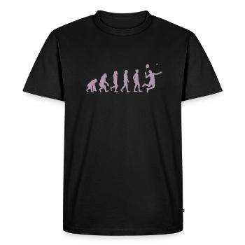Cadeau Badminton Evolution - T-shirt Premium bio Homme - noir - Devant - Nico (187cm)