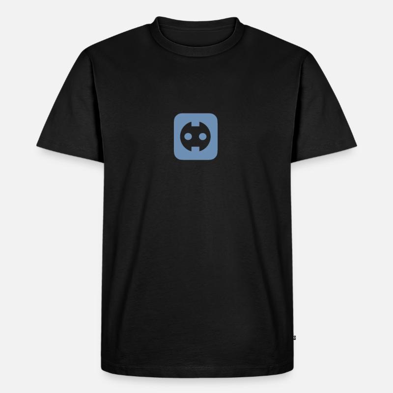 Steckdose - Männer Premium Bio T-Shirt - Schwarz
