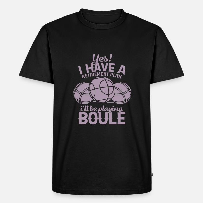 Boule Rente Plan - Männer Premium Bio T-Shirt - Schwarz
