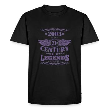 Vintage 2003 Legends ont été construits au 21ème siècle - T-shirt Premium bio Homme - noir - Devant - Nico (187cm)