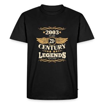 Vintage 2003 Legends ont été construits au 21ème siècle - T-shirt Premium bio Homme - noir - Devant - Nico (187cm)