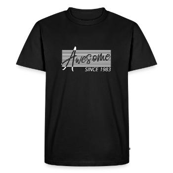 1983 Retro Birthday Sayings - Men's Premium Organic T-Shirt - black - Front - Nico (187cm)