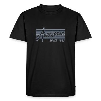1983 Retro Birthday Sayings - Men's Premium Organic T-Shirt - black - Front - Nico (187cm)