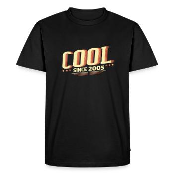 Cool since 2005 Gifts - Men's Premium Organic T-Shirt - black - Front - Nico (187cm)