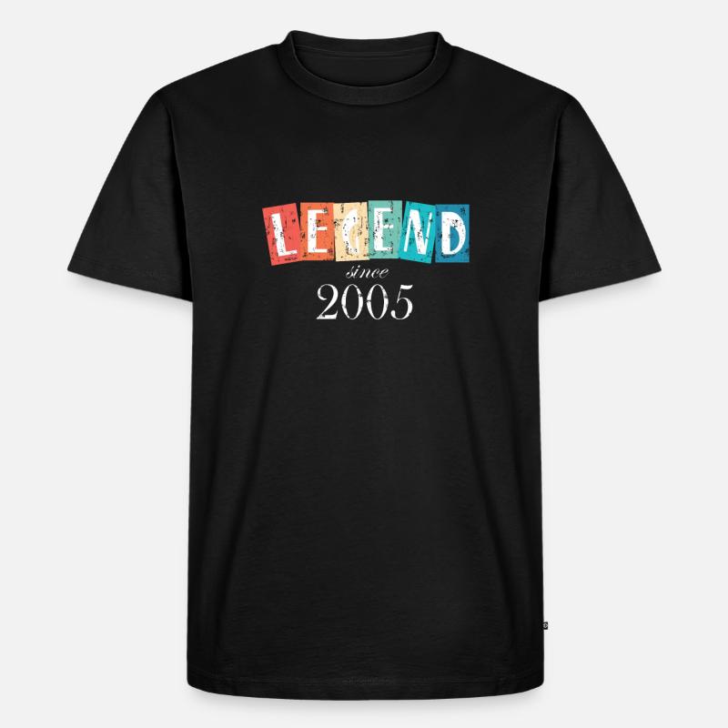 Legende seit 2005 - Männer Premium Bio T-Shirt - Schwarz