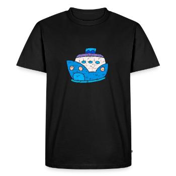 Croisière mignonne Kawaii Croisière - T-shirt Premium bio Homme - noir - Devant - Nico (187cm)