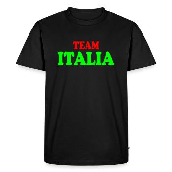 Team italia - T-shirt Premium bio Homme - noir - Devant - Nico (187cm)