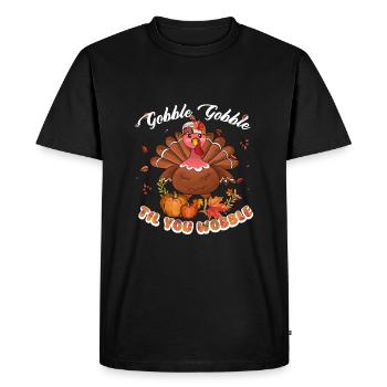 Gobble Til You Wobble Shirt Baby Outfit Toddler - T-shirt Premium bio Homme - noir - Devant - Nico (187cm)