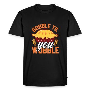 Gobble Til You Wobble Shirt Baby Outfit Toddler - T-shirt Premium bio Homme - noir - Devant - Nico (187cm)