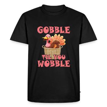 Gobble Til You Wobble Shirt Baby Outfit Toddler - T-shirt Premium bio Homme - noir - Devant - Nico (187cm)