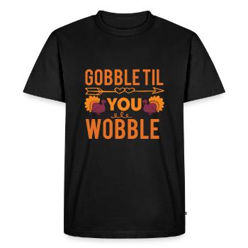 Gobble Til You Wobble Shirt Baby Outfit Toddler - T-shirt Premium bio Homme - noir - Devant - Nico (187cm)