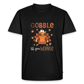 Gobble Til You Wobble Shirt Baby Outfit Toddler - T-shirt Premium bio Homme - noir - Devant - Nico (187cm)