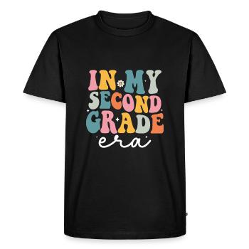 Second Grade Rainbow Girls Boys Teacher Team 2nd - Men's Premium Organic T-Shirt - black - Front - Nico (187cm)