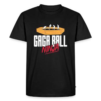 Gaga Ball Dodgeball Joueur de Gagaball Gaga Ball - T-shirt Premium bio Homme - noir - Devant - Nico (187cm)